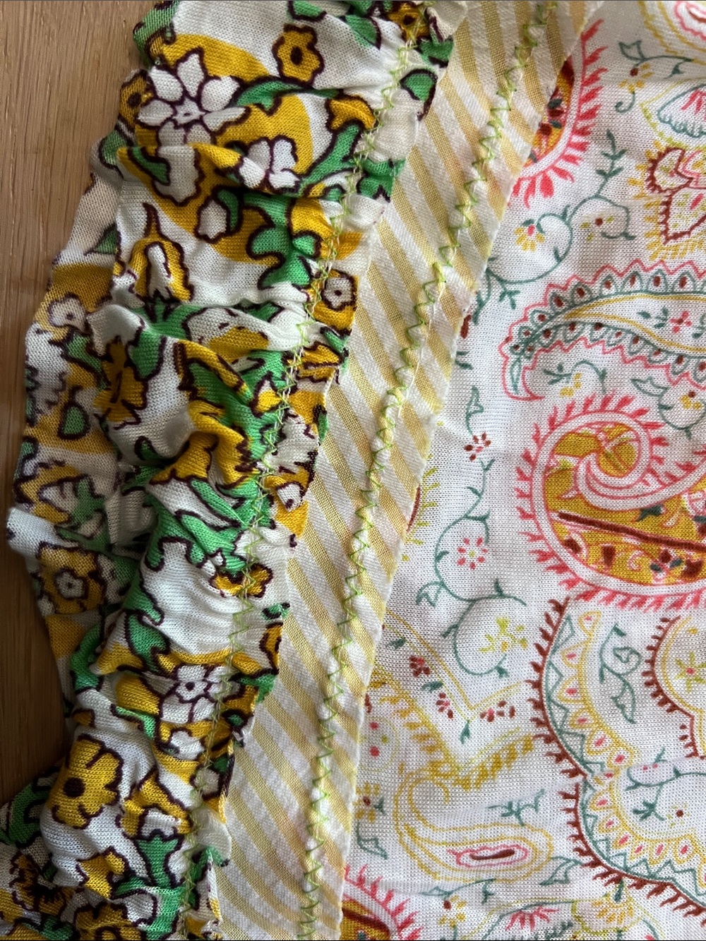 Free People Cream Paisley Sleeveless Nightdress with Yellow & Pink Accents - Picture 6 of 11